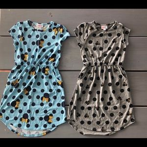2 LuLaRoe Disney Minnie Dresses w/pockets Size 10